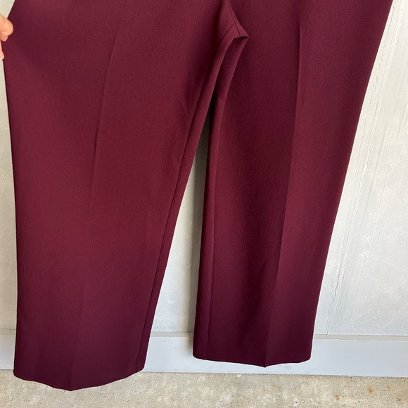 Trina Turk size 14 jumpsuit burgundy sequin collar wide leg sleeveless NEW - Picture 6 of 16